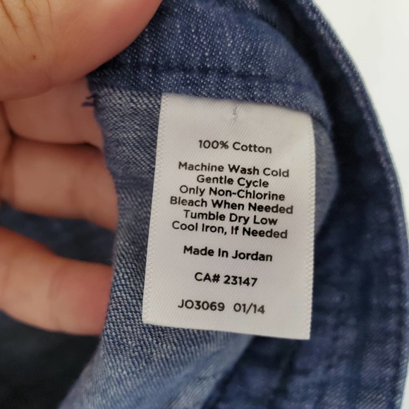 Talbots Signature Mid Rise Chambray Drawstring Roll Up Cuff Ankle Pants Womens 8 - Picture 7 of 9